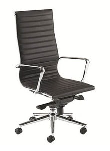 black executive high back chair