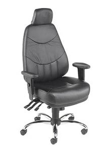 black ergonomic high back chair