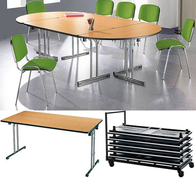 Folding Tables and Chairs, Ideal for Events, Schools, Leisure, Hotel GBN