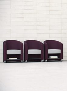arm chair purple waiting area